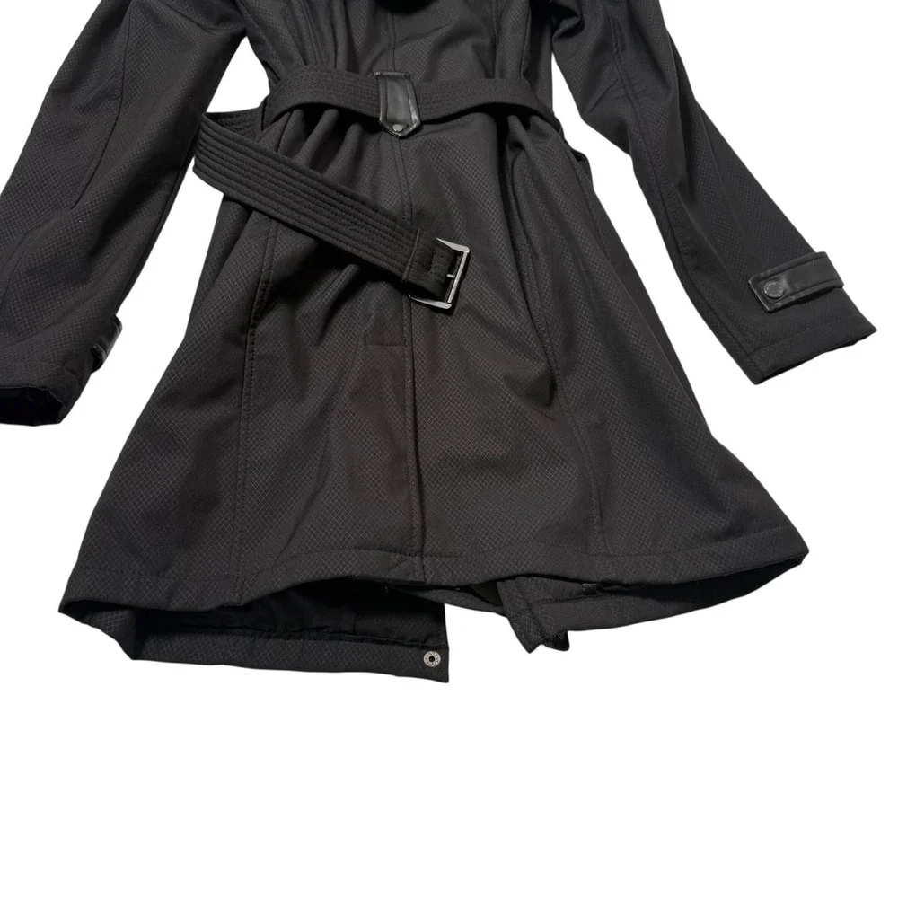 Michael Kors Woman's XS Trench Coat Belted‎ Jacket Removable Hood